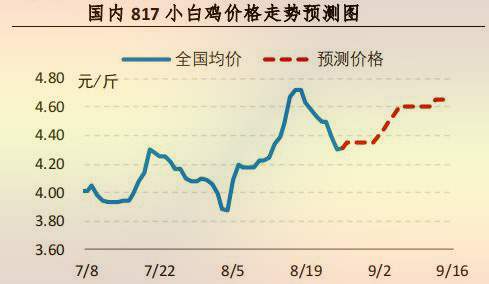 国内 817 小白鸡价格走势预测图